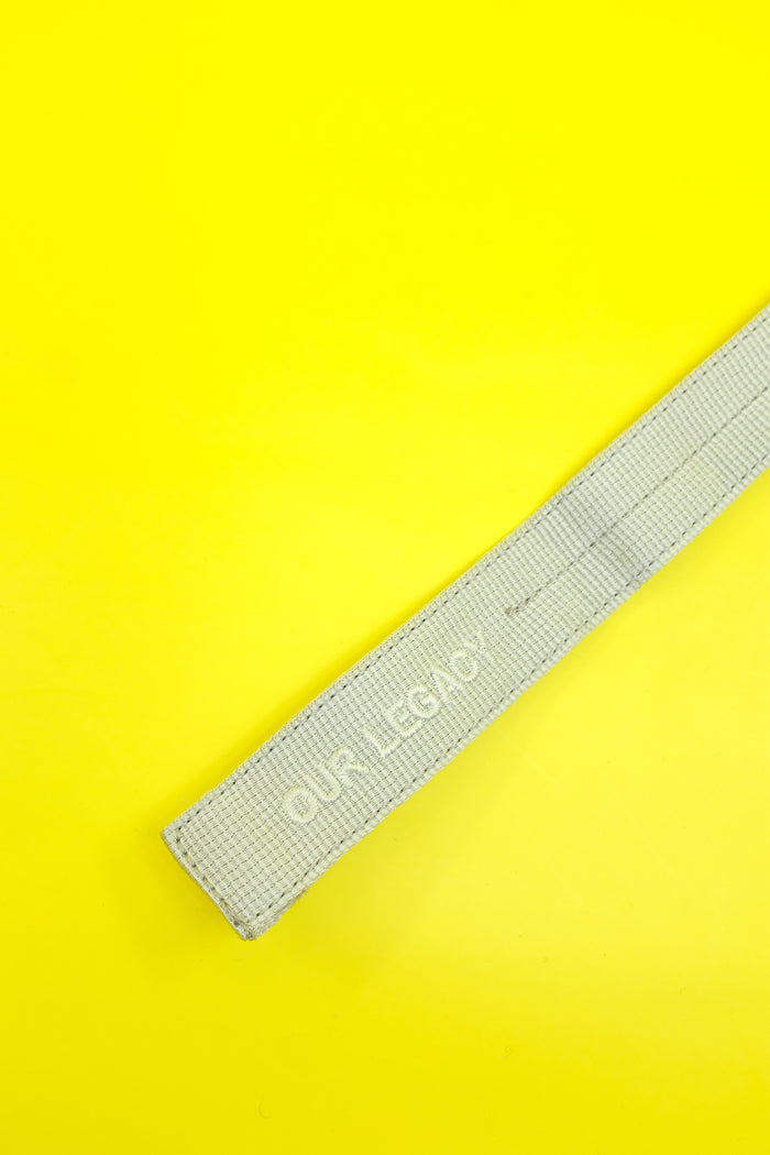 Metallized Grey Webbing Tech Belt
