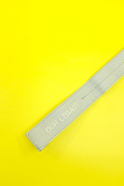 Metallized Grey Webbing Tech Belt