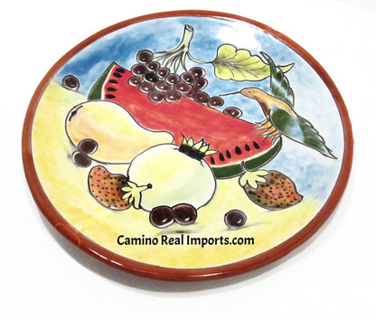 Mexican Wall Hanging Talavera pottery Plate 11" Caminorealimports.com
