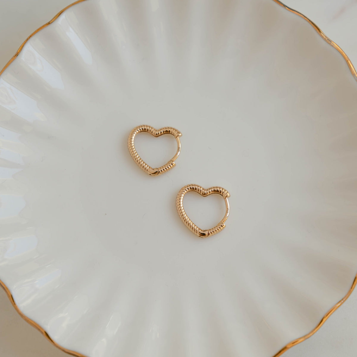 Heart Shaped Hoops