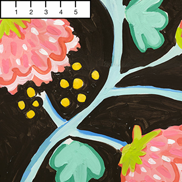 Mink Peony Waltz Fabric