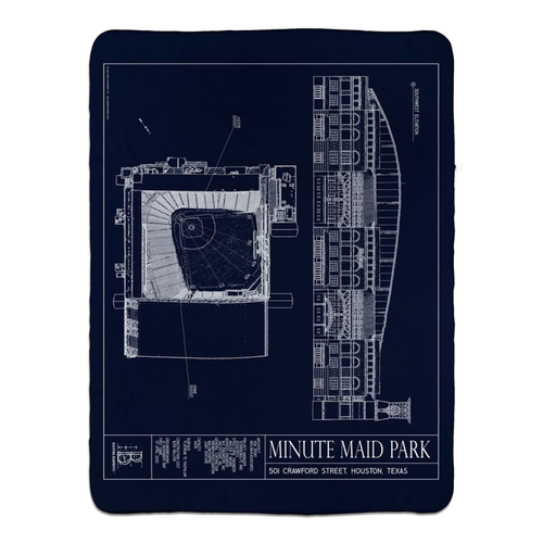 Minute Maid Park Fleece Sherpa Blanket