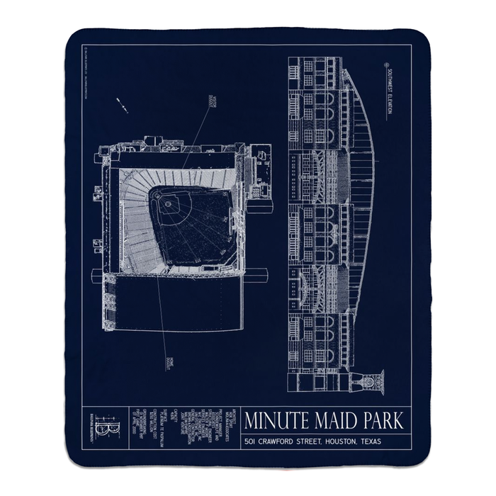Minute Maid Park Fleece Sherpa Blanket