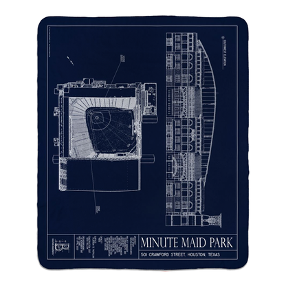 Minute Maid Park Fleece Sherpa Blanket