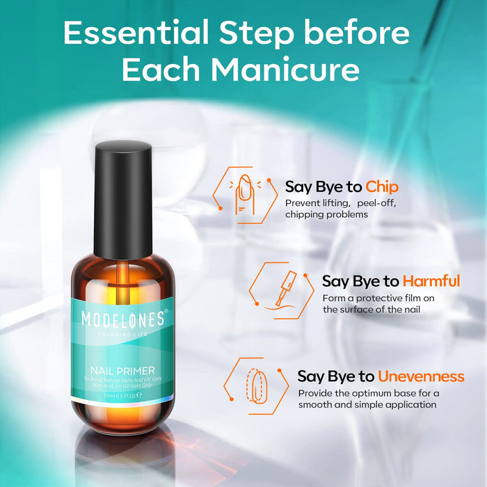 Free Acid-Free Nail Primer 15ml Gift MODELONES #
