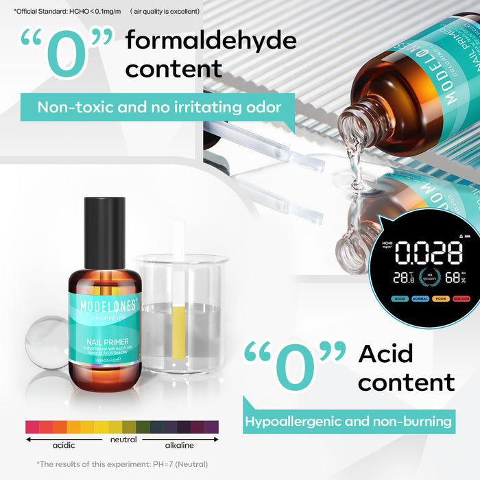 Free Acid-Free Nail Primer 15ml Gift MODELONES #