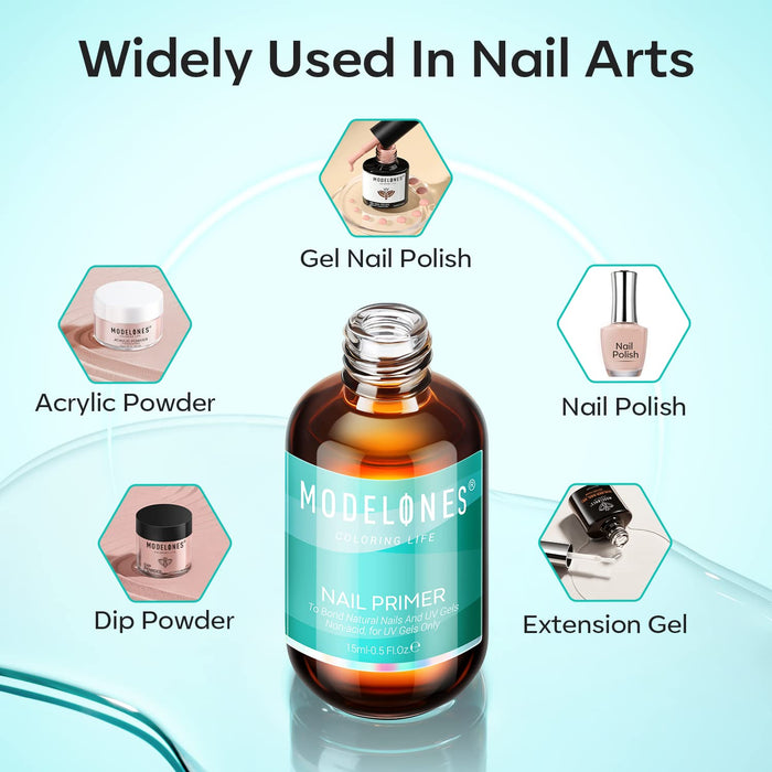Free Acid-Free Nail Primer 15ml Gift MODELONES #