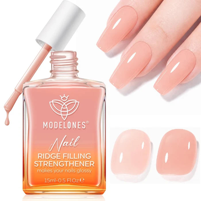 Modelones Nail Strengthener and Growth, Fall Nude Nail Polish Nail Hardener