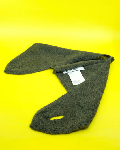 Moss Green Fuzzy Alpaca Miniature Scarf | Our Legacy | DEPARTAMENTO