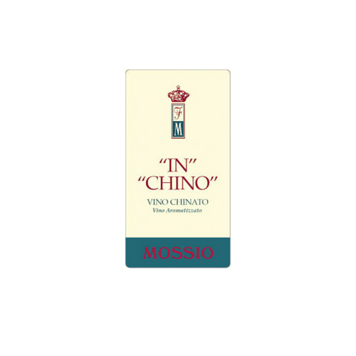 500 ml Chino Chinato wine bottle with cream label and MOSSIO branding