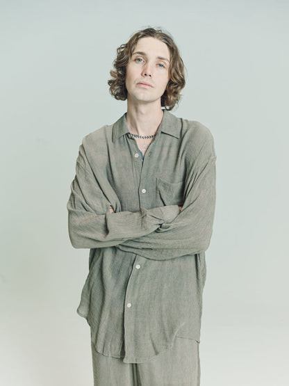 Muck Ruffle Viscose Initial Shirt | Our Legacy | DEPARTAMENTO