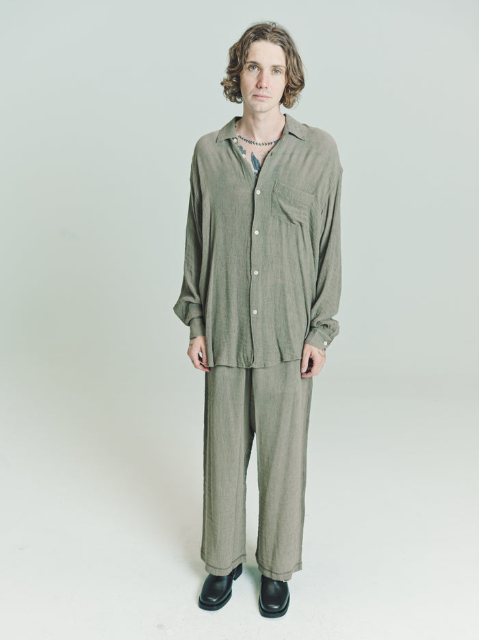Muck Ruffle Viscose Initial Shirt | Our Legacy | DEPARTAMENTO