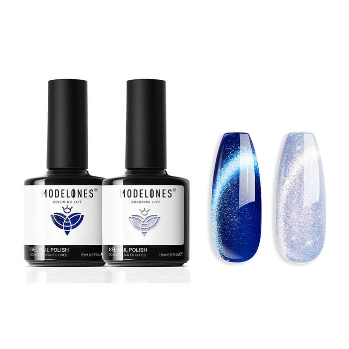 Night Song - 2 Shades Gel Nail Polish Duo 15ml Gel Polish Set MODELONES #