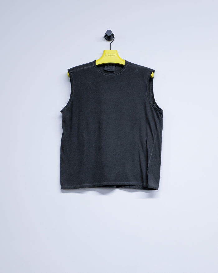 NO.33 Black Organic Cotton Sleeveless T-Shirt | Gabriela Coll Garments | DEPARTAMENTO