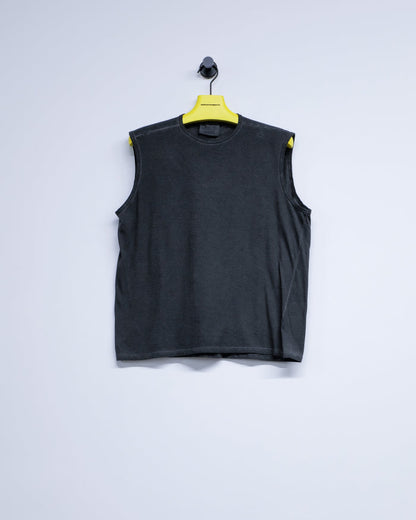 NO.33 Black Organic Cotton Sleeveless T-Shirt | Gabriela Coll Garments | DEPARTAMENTO