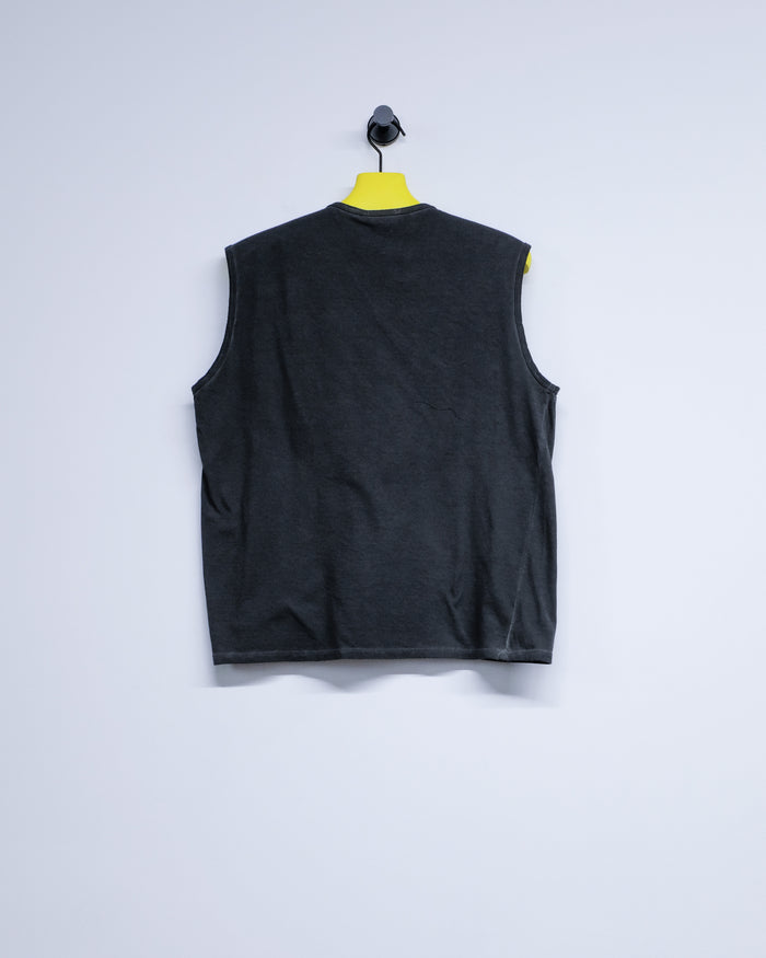 NO.33 Black Organic Cotton Sleeveless T-Shirt | Gabriela Coll Garments | DEPARTAMENTO