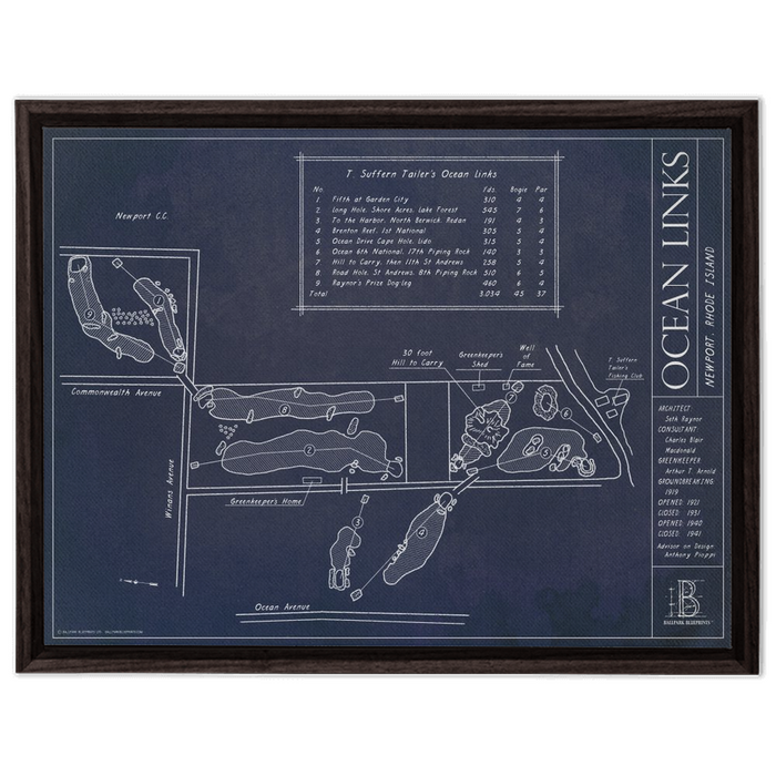 Framed Canvas - Large - Walnut