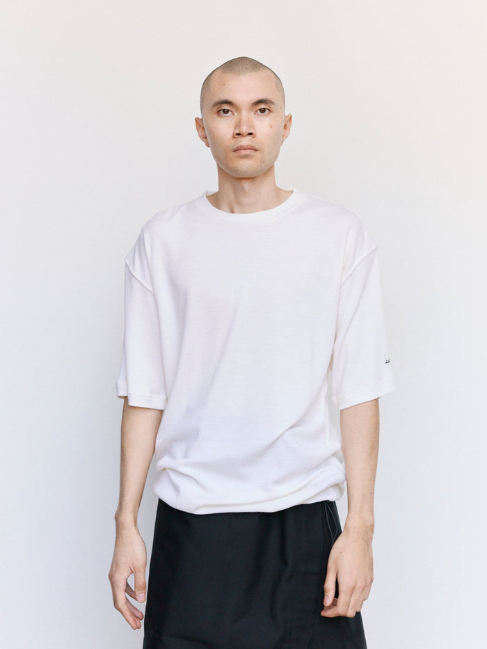 Off White Wool Incognito Short Sleeve | GR10K | DEPARTAMENTO