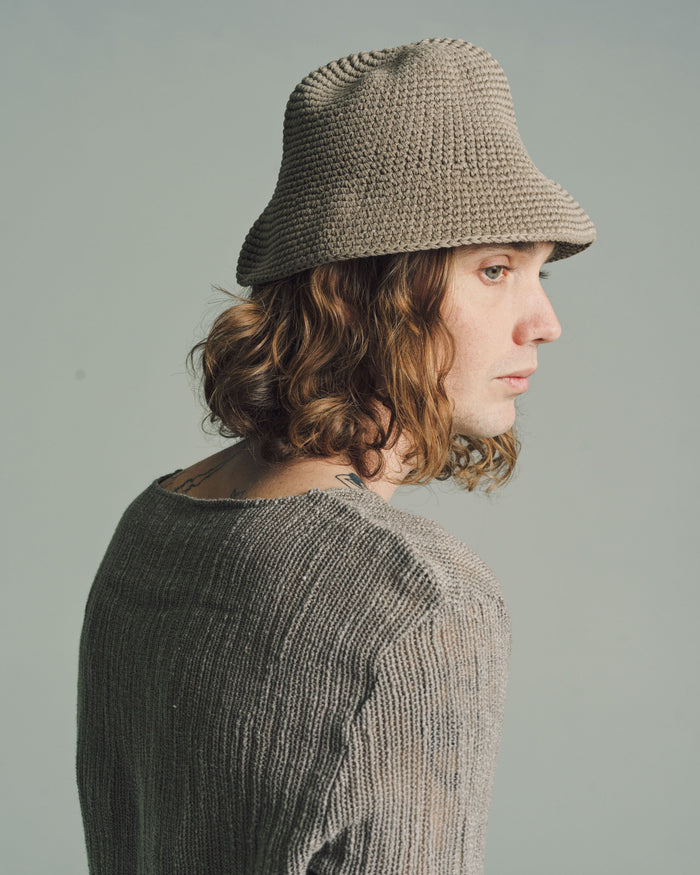 Olive Tousled Cotton Tom Tom Hat | Our Legacy | DEPARTAMENTO