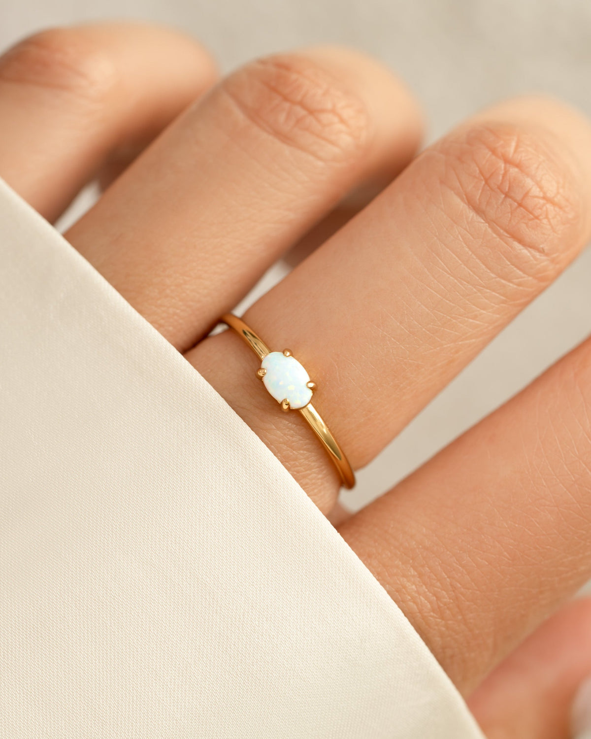 Opal Oval Ring