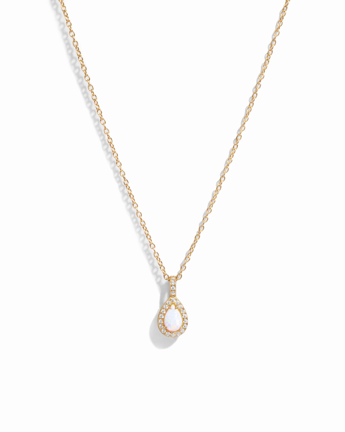 Opal Pear Pendant