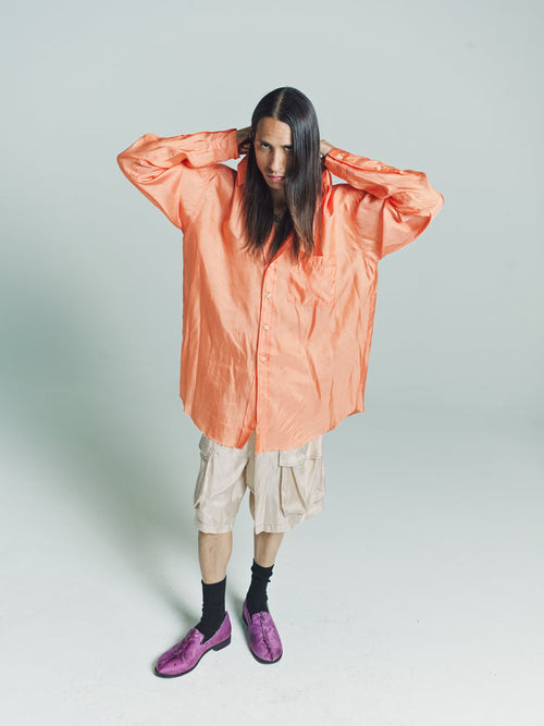 Orange Lining Easy Pocket Shirt
