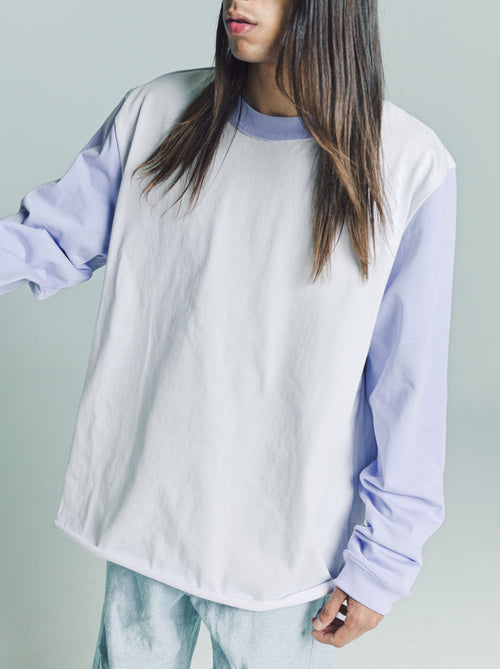 Pale Lilac Jersey Long Sleeve Big Tee