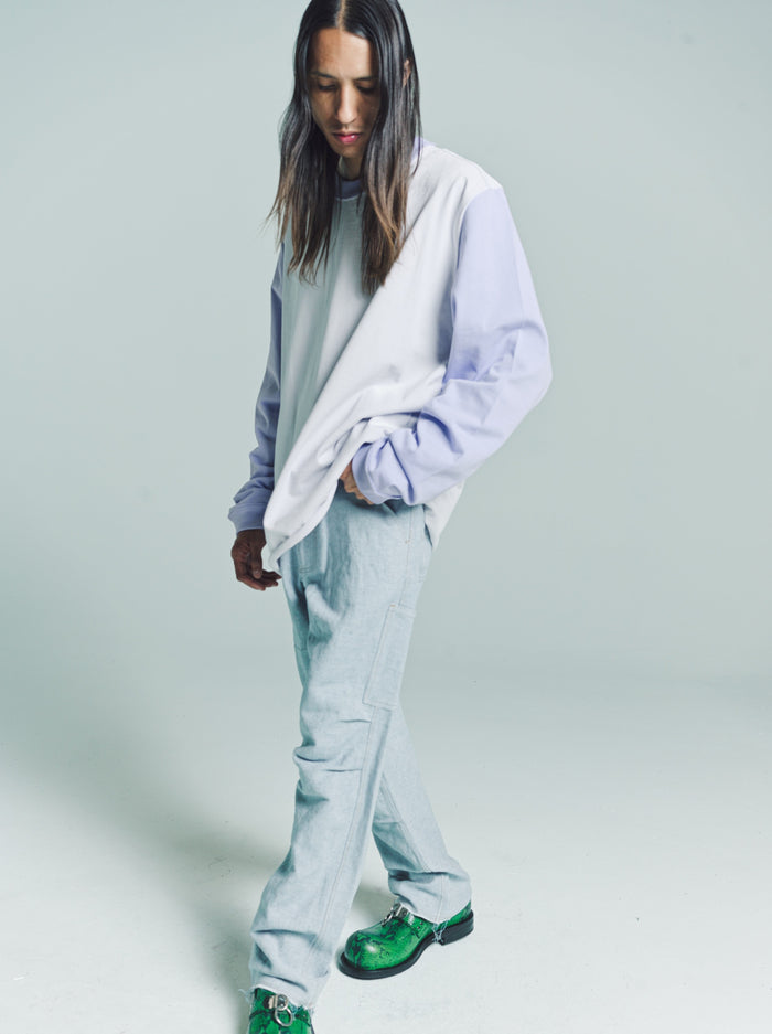 Pale Lilac Jersey Long Sleeve Big Tee
