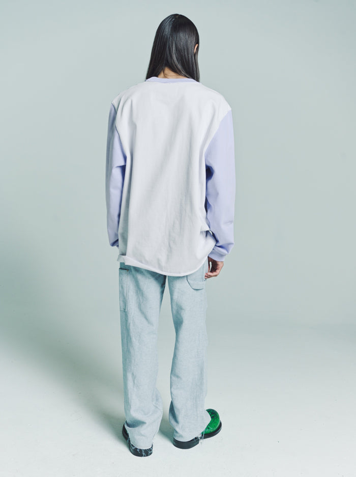 Pale Lilac Jersey Long Sleeve Big Tee