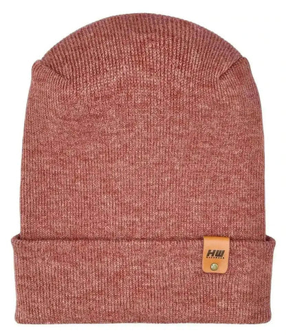 Patented H Stitch Cuffed Beanie, Rusty Burgundy