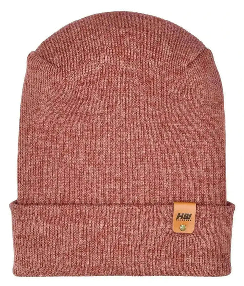 Patented H Stitch Cuffed Beanie, Rusty Burgundy
