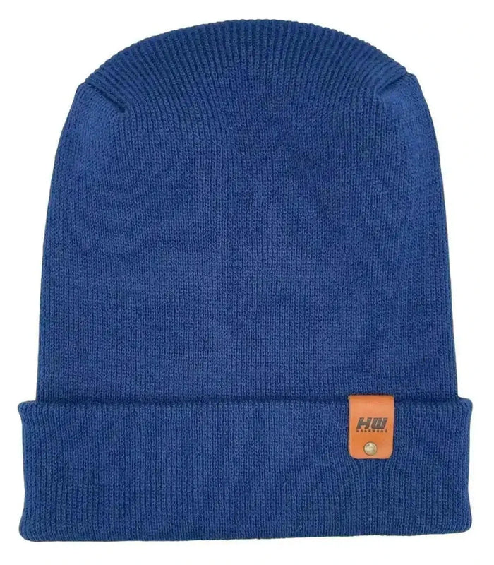 Patented H Stitch Cuffed Beanie, Sapphire Blue
