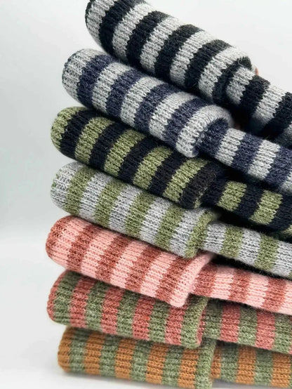 Patented H Stitch RoRo Cuffed Beanie, Black and Green