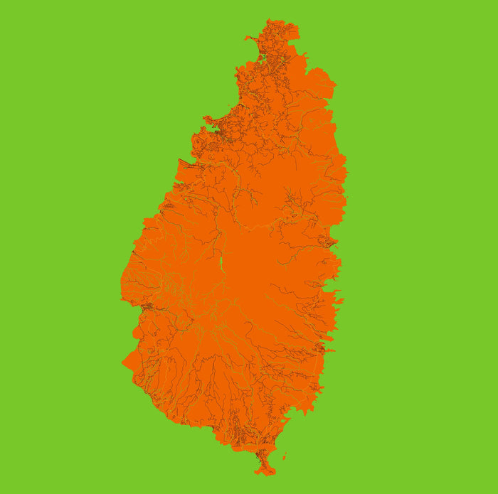 Personalised Warhol Style Map: Colourful Pop Art Islands