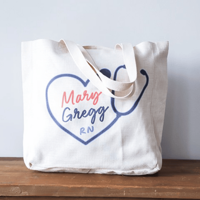 Personalized Nurse Tote Bag