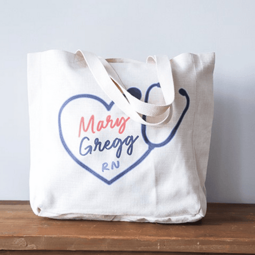 Personalized Nurse Tote Bag