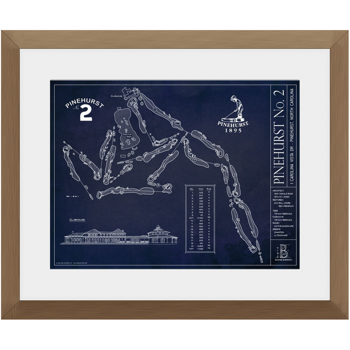 Pinehurst - No 2 - 12x16" Framed Print