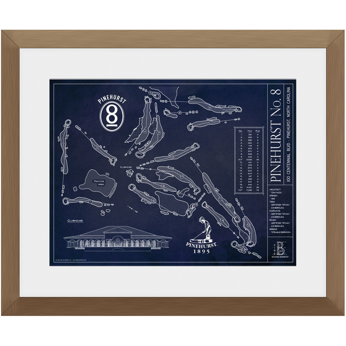 Pinehurst - No 8 - 12x16" Framed Print