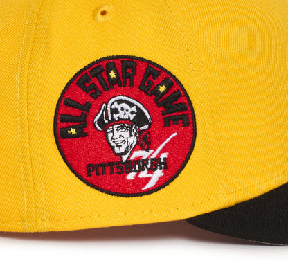 Pittsburgh Pirates AGold Yellow and Black Red Logo 1974 All Star Game