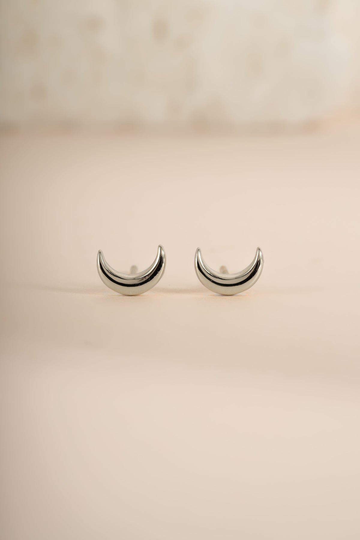 Plain Moon Studs