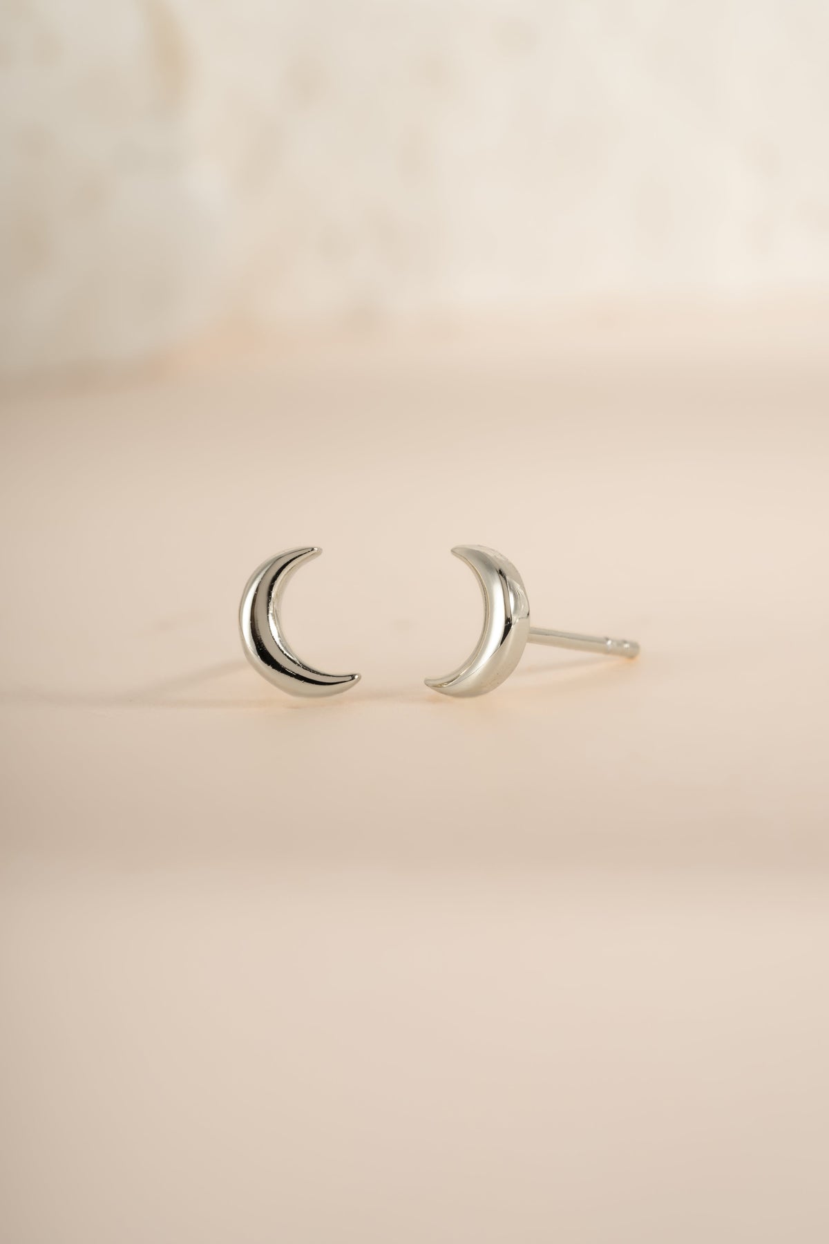 Plain Moon Studs