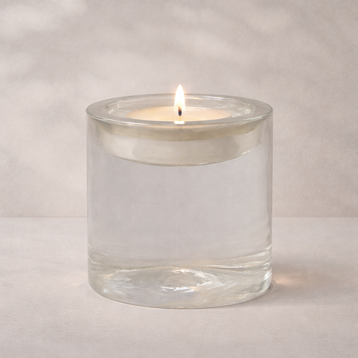 Pressed Glass Tealight Holder