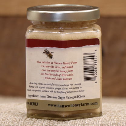 Pumpkin Spice Creamed Honey