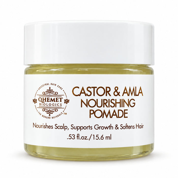 Qhemet Biologics Castor & Amla Nourishing Pomade 0.5oz travel size