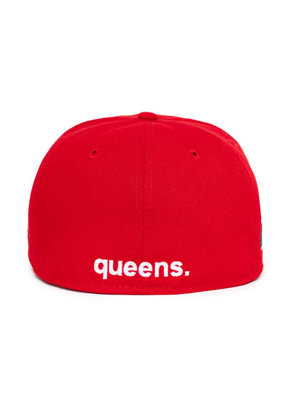 QUEENS New York Red 5950 Fitted