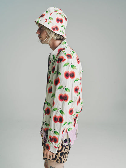 Rambutan White Tencel Bucket Hat | Endless Joy | DEPARTAMENTO