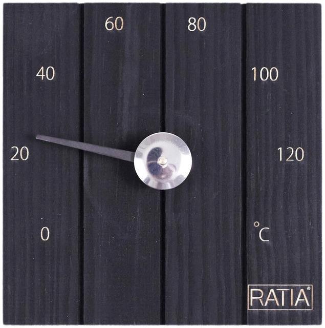 Ratia sauna thermometer Pier black - Soposopo