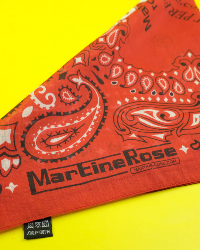 Red Cotton Paisley Local Hero Bandana | Martine Rose | DEPARTAMENTO