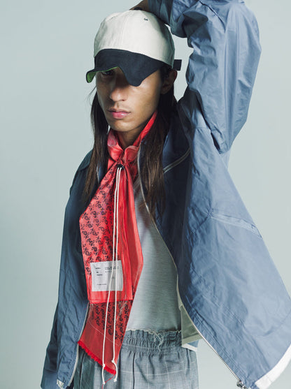 Red Silk Blockprint Shawl | Camiel Fortgens | DEPARTAMENTO