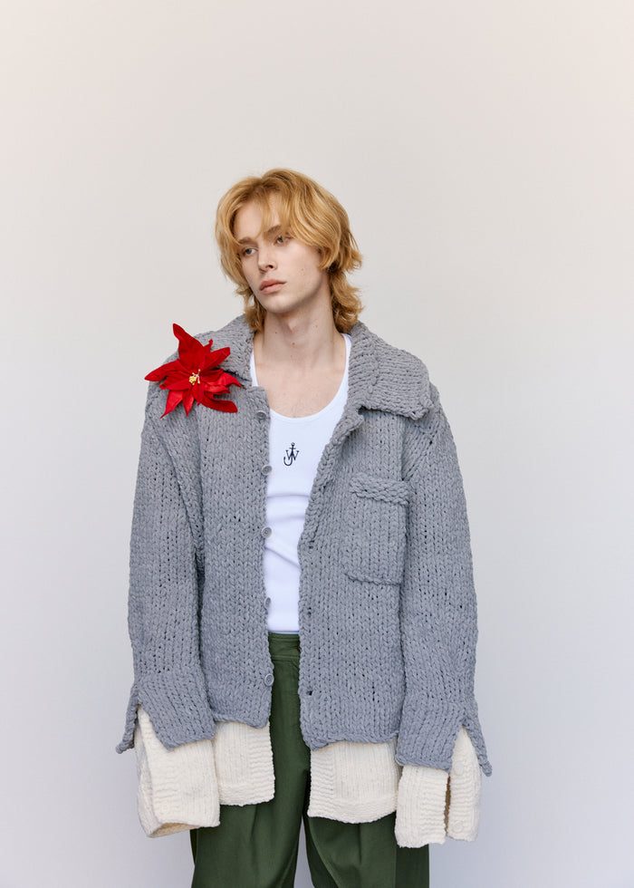 Red Velvet Poinsettia Brooch | JW Anderson | DEPARTAMENTO